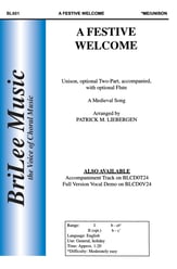 Festive Welcome, A Unison/Two-Part choral sheet music cover